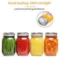 thumbnail image 5 of 100pcs Regular Mouth Canning Lids, Mason Jar Lids for Canning, Reusable Leak Proof Split-type Solid Lids, Food Grade Material, 5 of 8