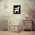 thumbnail image 4 of OnRei 12x14 Black Modern Framed Museum Art Print Titled - Reversed Strokes 1, 4 of 5