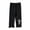 Black A, variant on Ahuyic Carrot Print Girls Capris Elastic Waist Kids Casual 1-7Y