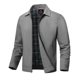thumbnail image 1 of Chaqueta cortavientos ligera para hombre TBMPOY, gris, resistente al agua, 1 of 6
