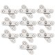 thumbnail image 2 of 10 Uds. Bisagras giratorias de 360 grados para puertas del hogar, bisagras de acero inoxidable hacia arriba y hacia abajo, bisagra de ubicación, bisagra oculta para muebles (plata),11 kaili Sencillez, 2 of 2
