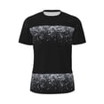 thumbnail image 5 of Wukai Silver Glitter1 Print Men's Short-Sleeved Mesh T-Shirt,Quick-Dry Short Sleeve Workout T-Shirt-4X-Large, 5 of 8