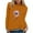 Yellow, variant on IROINNID Pink Tops for Women Long Sleeves Shirts Graphic Printed Round Neck Casual Tee Reduced,Red
