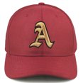 thumbnail image 2 of Daxton Premium Mid Profile Hat Semi Curved Visor Red Cap Black Gold Gothic Embroidered, Letter A, 2 of 4