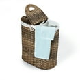 thumbnail image 4 of Seville Classics Hand-Woven Oval Double Laundry Hamper /w Liner, Mocha, 4 of 9
