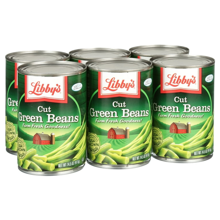 Libby's Cut Green Beans, 14.5 Oz, 6 Cans - Walmart.com Libby's Cut Green Beans, 14.5 Oz, 6 Cans - Walmart.com