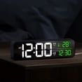 thumbnail image 5 of Digital Clock, Digital Clock Large Display, Led Digital Alarm Clock for Living Room, Rechargeable, Snooze, Date &Temp Display Digital Wall Clock, for Bedroom, 5 of 5