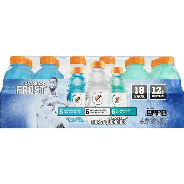 (18 Bottles) Gatorade Frost Thirst Quencher Sports Drink, Variety Pack