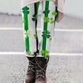 thumbnail image 4 of St Patricks Day Leggings for Women Casual Stretch Slim Fit Fashion Printed Fitness Workout Yoga Pants (XL, White), 4 of 9