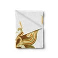 thumbnail image 2 of Modern Soft Flannel Fleece Throw Blanket, Macro Butterfly Wings Life Animal Illustration, Cozy Plush for Indoor and Outdoor Use, 50" x 60", Cinnamon Marigold Sepia, by Ambesonne, 2 of 5