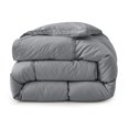 thumbnail image 6 of Peace Nest Premium White Feather Down Comforter Duvet Insert All Warmth Levels Dark Gray Heavy Weight Full - Queen, 6 of 9