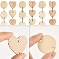 thumbnail image 3 of Bearachild Colgante de rodajas de de 100 piezas, corazón de estrella en blanco con agujero, recorte de Natural, artesanías hechas a mano Kits y herramientas para tallar corazón 30 mm Bearachild HA059723-04B, 3 of 6
