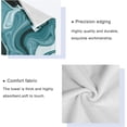 thumbnail image 3 of GZHJMY Bath Towel Sets for Bathroom Hand Towels Fingertip Towels Blue Marble Opal Fluid 3 Piece Decorative Soft Cotton Absorbent, 3 of 6