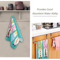 thumbnail image 2 of Coolnut Cute Easter Bunny Gnomes Hand Towels 2 PCS, Carrot Egg Kitchen Towel Ultra Soft and Highly Absorbent,Decorative Fingertip Face Towel for Bathroom Hotel, 28.3"x14.4", 2 of 5