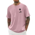 thumbnail image 1 of Chemises pour Hommes, Hommes Imprimé Col Rond Décontracté Mode Manches Courtes Blouses Col Rond Chemises, 1 of 4
