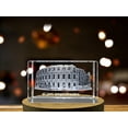 thumbnail image 4 of Exquisite 3D Engraved Crystal of El Jam Amphitheatre in Tunisia A&B Crystal Collection, 4 of 5
