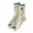 G, variant on Yubnlvae Women's White Mid-Calf Socks - Autumn/Winter Vintage Striped Embroidered Lettering B, One Size