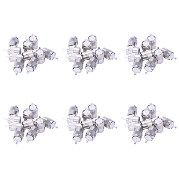 60Pcs Connector UHF Male PL259 Plug Solder RG8 RG213 LMR400 7D- Cable Silver
