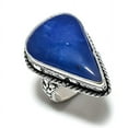 thumbnail image 2 of Natural Lapis Lazuli Gemstone Handmade 925 Sterling Silver Ring Size 6, 2 of 2