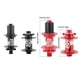 thumbnail image 5 of Greeniant 1 par de cubo de rueda trasera delantera de repuesto para bicicleta de montaña, rodamiento de 32 agujeros, cubo libre de 100/142mm, piezas de Ciclismo Rojo Greeniant OD027827-02, 5 of 6