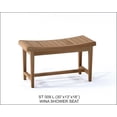 thumbnail image 4 of Grade-A Teak Wood Wina Shower Seat 30" Outdoor Patio Stool Bench, 4 of 4