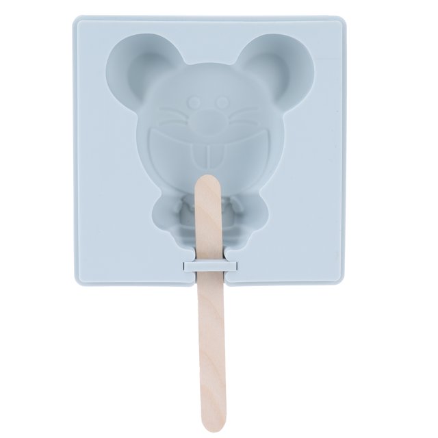 Molde para hielo, molde de silicona gris, molde de dibujos animados, molde para helado, claridad notable
