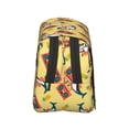 thumbnail image 3 of Qekee Pineapples Sharks In Hawaiian Print Double Clamshell Pen Case,Double Layer Pencil Pouch,Zippered Multi-FunctionalPencil Box for School, Travel, and Office Essentials, 3 of 7