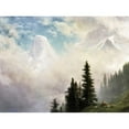 thumbnail image 2 of Bierstadt, Albert 24x19 Black Modern Framed Museum Art Print Titled - High in the Mountains, 2 of 4