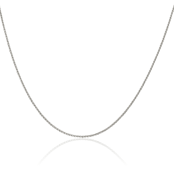 925 sterling silver 1mm link curb chain necklace