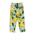 thumbnail image 4 of Junzan Lemon1 Women'S Pajama Pants Drawstring Comfy Sleep Bottoms With Pockets, 4 of 9