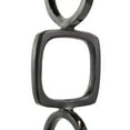 thumbnail image 4 of 28", 19"H Black Aluminum Stacked Geometric Rings Abstract Sculpture with Marble Bases, by DecMode (2 Count), 4 of 11