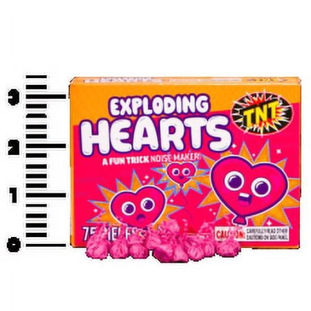 Set of 12 TNT Fireworks, Exploding Hearts 12 Pack Snaps