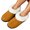 Brown, variant on Women Fuzzy Fleece Collar Closed Back House Slippers, Suede Upper Embroidery Warm Winter Mules, Non Slip Soft Sole Indoor Bedroom Shoes Red 36