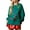 Green, variant on Women Christmas Sweatshirt, Long Sleeve Crew Neck Sequined Slit Hoodie Pullover for Casual Daily