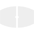 thumbnail image 4 of Ekena Millwork CMP16X10KY2-01000 1 in. ID x 8.5 in. Rectangle Kailey Architectural Grade PVC Contemporary Ceiling Medallion - 2 Piece, 4 of 11