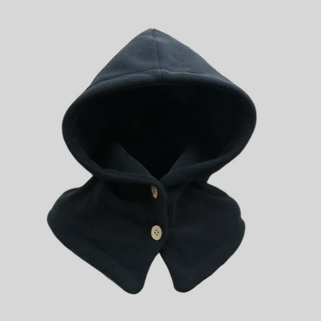 RXIRUCGD Women's Winter Solid Color With Warmth And Plush Protection Thick Hats( Black )