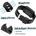 thumbnail image 2 of HSHDLDF Green Sport Band Compatible Silicone Fitbit Charge 5/4/3 SE Band with Case All In One Case with Band for Fitbit Charge 5 Bands for Men Fitbit Charge 4 Band Waterproof Charg, 2 of 7
