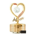 thumbnail image 3 of Valentine’s Day Gift for Women or Wife – Matashi Mom Heart Wind-Up Music Box with Crystals, Gold Tabletop Ornament, 3 of 4