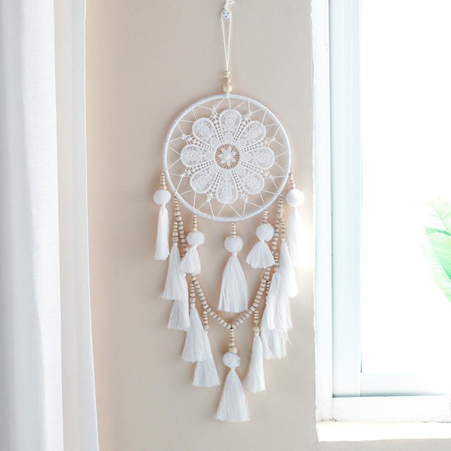 de hecho , de , colgante, decoración de pared para , adorno artesanal para dormitorio, niños, decoración BLESIY Atrapasueños de macramé