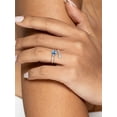 thumbnail image 3 of Silvora Sterling Silver Birthstone Rings for Women Heart Blue Turquoise Open Ring Birthday Christmas Valentine's Jewelry Gifts, December, 3 of 8