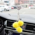 thumbnail image 3 of Pendentif de Rétroviseur en Forme de Cœur en Strass Décoration de Voiture Accessoires de Mode, 3 of 4
