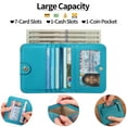 thumbnail image 5 of FALAN MULE Small Wallet for Women Slim RFID Blocking Ladies Mini Thin Travel Wallet Compact Bifold Pocket Wallet with ID Window, 5 of 6