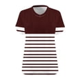 thumbnail image 4 of LADIGASU Women's Oversize V-neck Short Sleeved Solid Base Shirt Sports T-shirt, 4 of 4