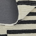 thumbnail image 5 of HomeRoots 514391 12 x 15 ft. Ivory & Black Wool Abstract Hand Tufted Handmade Rectangle Area Rug, 5 of 5