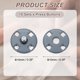 thumbnail image 2 of 10 juegos de botones a presión para coser, botones metálicos invisibles de 10 mm, broches de aleación de zinc, gris, 2 of 7