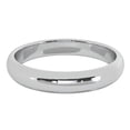thumbnail image 3 of 4 mm 14K White Gold Wedding Band Plain Low Dome Style High Polished Band Ring, 3 of 3
