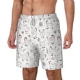 thumbnail image 2 of Uemuo Funny Chicken Pattern Mens Swim Trunks Quick Dry Board Shorts with Mesh Lining, Stretch Beach Shorts Quick Dry No-Chafing Board Shorts-XX-Large, 2 of 9