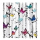 thumbnail image 2 of Juego de 2 cortinas opacas 3D con estampado digital de , cortina Mariposa Sunnimix Cortina de poliéster, 2 of 8