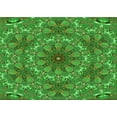 thumbnail image 1 of Ahgly Company Indoor Rectangle Patterned Neon Green Area Rugs, 5' x 7', 1 of 6