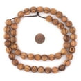thumbnail image 2 of The Bead Chest Olive Wood Beads - Full Strand of Round Christian Rosary Prayer Beads (12mm, Natural), 2 of 4